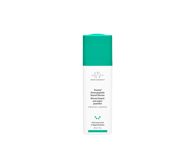 Drunk Elephant Protini Powerpeptide Resurf Serum - 30 ml/1 fl oz - Exfoliating Lactic Acid AHA Serum - Clean Clinical Skincare - Cruelty-Free -...