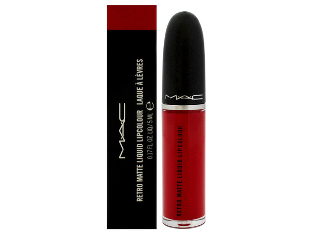 Retro Matte Liquid Lipcolor - 134 Ruby Phew by MAC for Women - 0.17 oz Lipstick