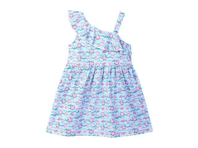 Beebay One Shoulder Ruffle Dress Multi - Col - 2 Years