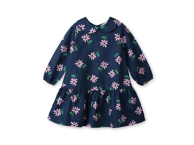 Beebay Frill collar floral dress Navy - 2 Years
