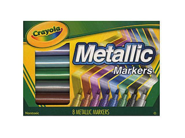 Crayola Metallic Markers Assorted 8/Set 588628
