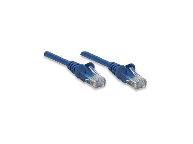 Intellinet Network Cable, Cat5e, UTP, RJ45 Male / RJ45 Male, 3.0 m (10 ft.), Blue