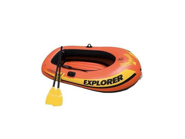 Wet Products Explorer 200 Inflatable Boat Set with Oars and Pump