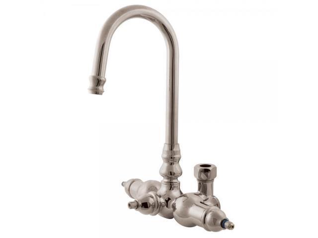 Kingston Brass ABT200-8 Goose Neck Faucet with Back Outlet & Diverter