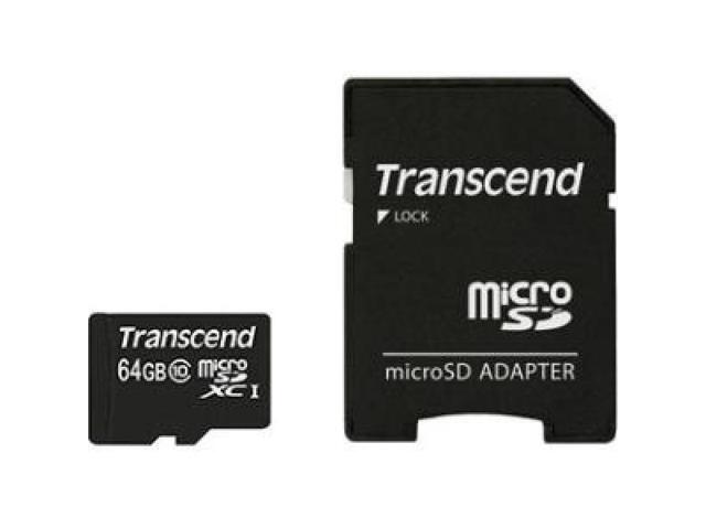 64GB microSDXC Class 10 w/ adapter