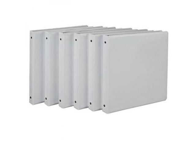 Samsill Economy View 0.5' Ring Binder - White, 6 Pack