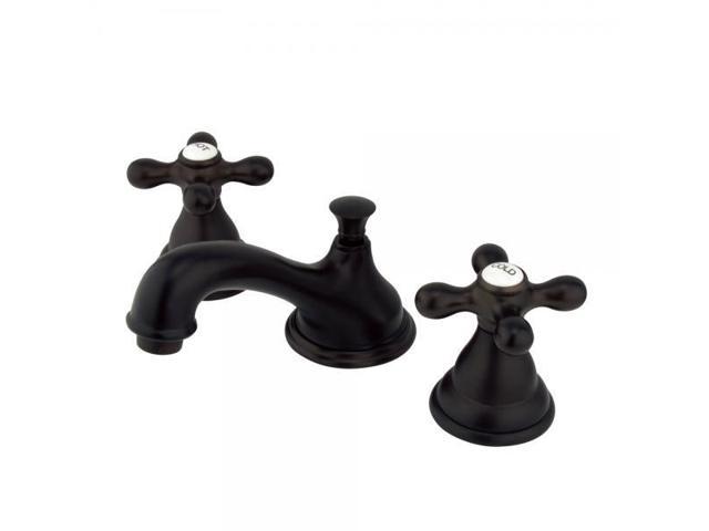 Photos - Other sanitary accessories Kingston Brass WIDESPREAD LAVATORY FAUCET W/AX HANDLE-Oil Rubbed Bronze Finish KS5565AX 
