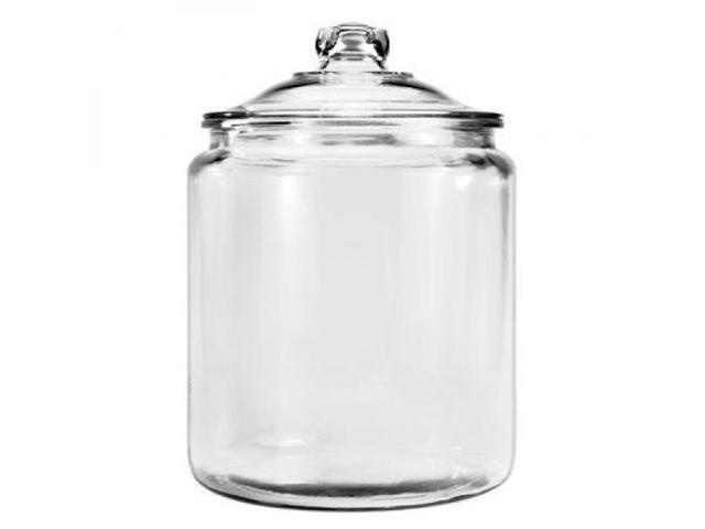 Anchor Hocking Heritage Hill Glass Jar with Lid, 2 Gallons