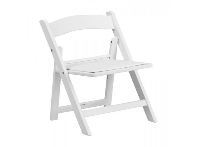 Photos - Chair Flash Furniture Resin Kids Folding  White  889142012382 (LEL1K)