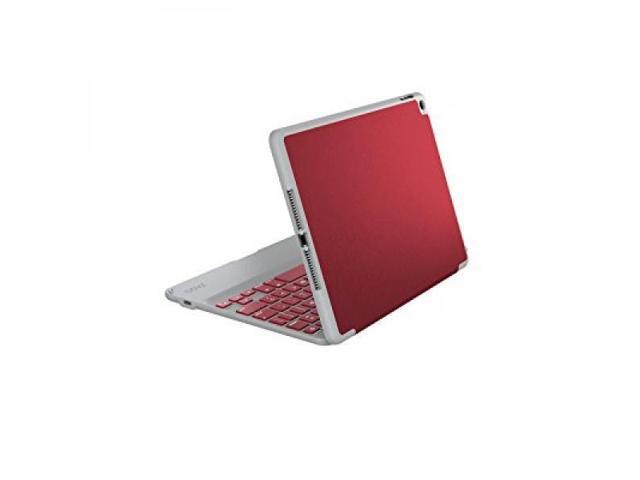 ZAGG Ultra-Slim Folio Case, Hinged Multi-View Bluetooth Keyboard for iPad Air 2, Crimson Red