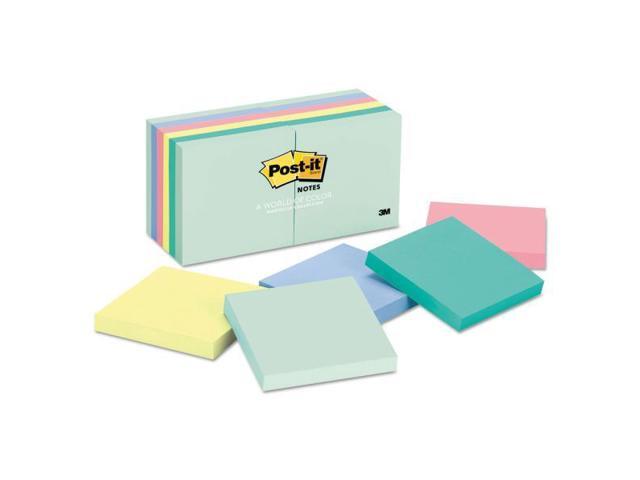 Post-it Original Pads in Marseille Colors 3 x 3 100-Sheet 12/Pack 654AST