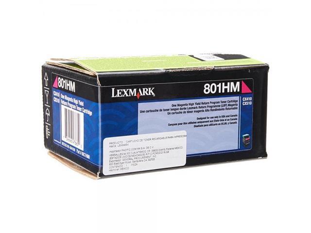 Lexmark 80C1HM0 Magenta High Yield Return Program Toner