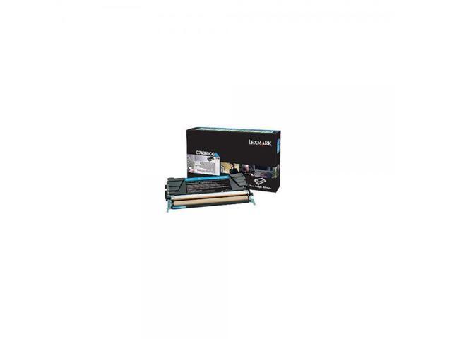 Cyan High Yield Toner Cartridge for Lexmark C748H1CG C748DE, C748DTE, C748E, Genuine Lexmark Brand