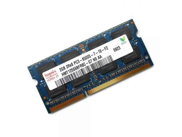 Hynix 2GB 2Rx8 PC3-8500S-7-10-F2 Laptop RAM Memory for Apple Laptops - Check for compatibility before purchasing