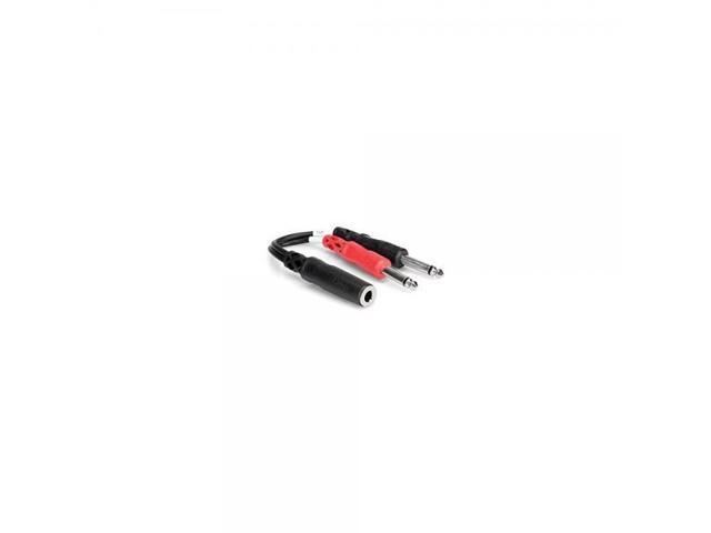 Hosa Stereo 1/4' Female to Two Mono 1/4' Male Adaptor