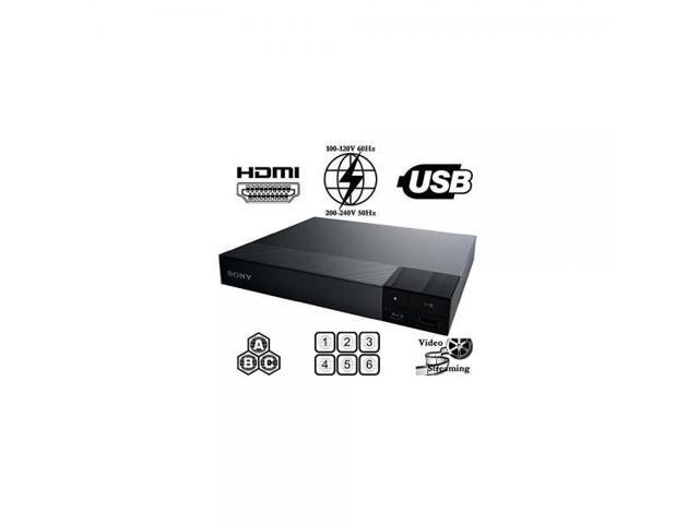 Sony All Region Free Blu Ray A B C and DVD Player, and 6 feet hdmi Cable (Bundle)