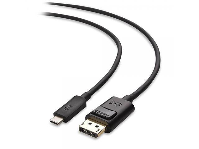 Cable Matters USB-C to DisplayPort Cable Supporting 4K 60Hz in Black 6 Feet (Thunderbolt 3 Port Compatible) for 2016/2017 Macbook Pro, Dell XPS...