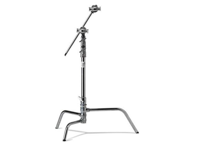 Kupo 20' Master C-Stand with Turtle Base Kit, Includes 2.5' Grip Head and 20' Grip Arm with Hex Stud, 22lbs Capacity, Silver