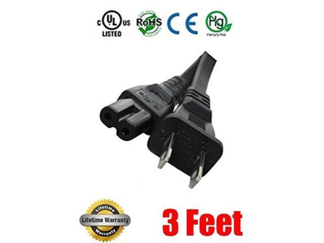 imbaprice 3 feet long ac power adapter cord compatible with apple tv 1st, 2nd & 3rd generation power cable