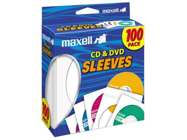 UPC 999994350812 product image for maxell 190133 cd & dvd sleeves white 100pk paper | upcitemdb.com