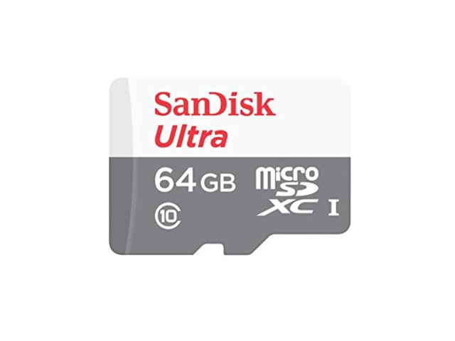 sandisk ultra sdsquns064ggn3mn 64gb 80mb/s uhsi class 10 microsdxc card