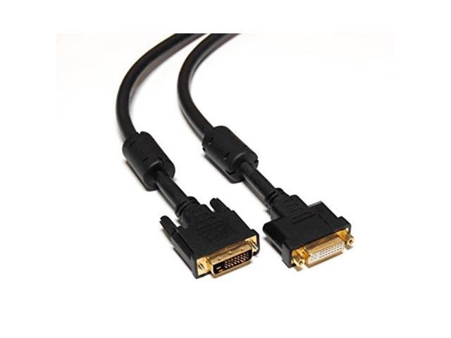 aya 3ft 3 feet dvid dual link 24+1 digital video male to female extension cable with ferrites
