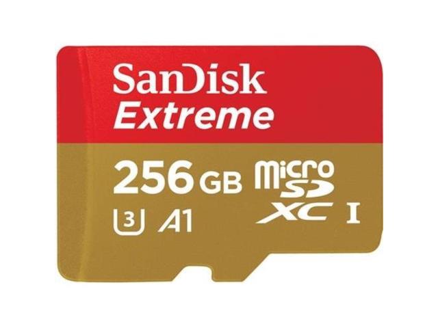 SanDisk 256GB Extreme microSDXC Class 10 U3 Memory Card #SDSQXAO-256G-AN6MA
