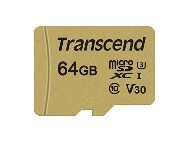 UPC 760557841234 product image for Transcend TS64GUSD500S 64GB UHS-I U3 MicroSD Memory Card with Adapter | upcitemdb.com