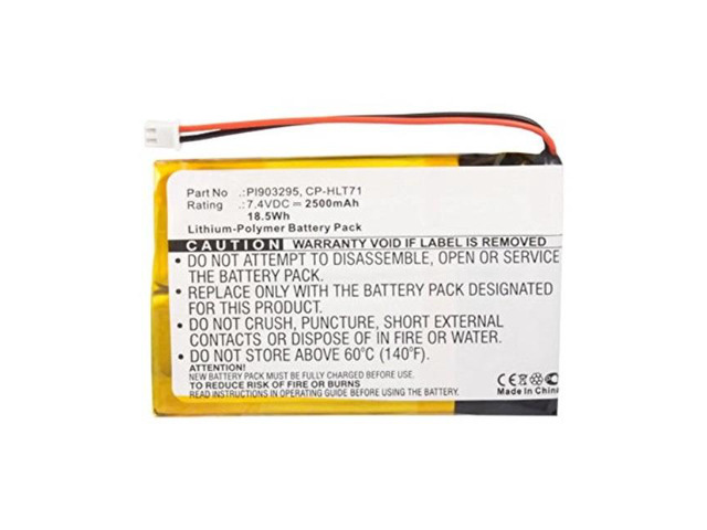 2500mah hlt71bat, pl90329, cphlt71 battery replacement for haier herlt71, hlt71, 80501nl digital prism atsc710, a1710130, tvs3970a lcd tv