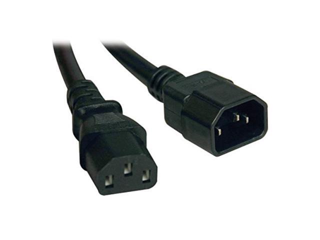 Tripp Lite Heavy-Duty Power Extension Cord 15A, 14AWG (IEC-320-C14 to IEC-320-C13) 18-in.(P005-18N)
