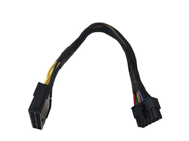 aya 12' atx 24pin female to 12pin male converter adapter power supply cable 18awg black sleeved cord for acer q87h3am q87