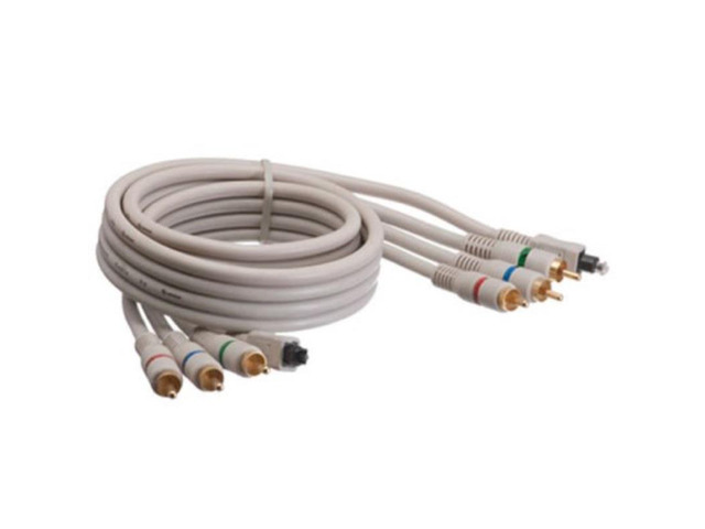 aya 12ft 12 feet component video toslink coaxial cable ypbpr triple rca male male