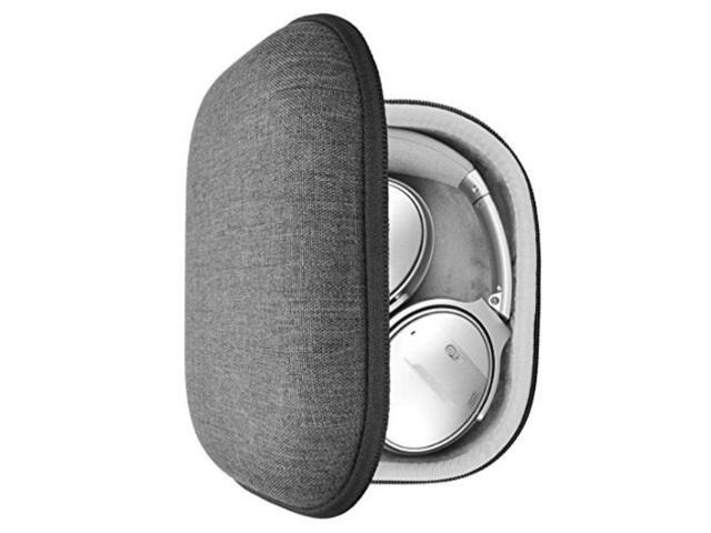 geekria headphones case for bose quietcomfort 35, qc35, qc25, skullcandy hesh3 overear headphone hard shell carrying case/headset protective travel...