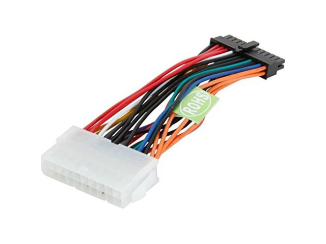 aya 6' 6 inch standard atx 20pin to mini 24pin power converter adapter for hp systems