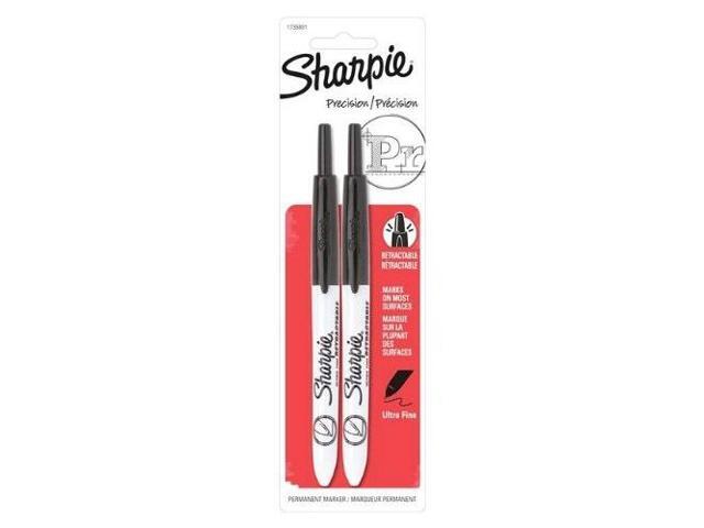 Sharpie Markers Retractable Ultra Fine 2/PK Black 1735801