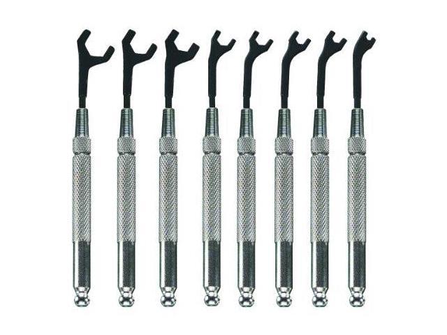 MOODY TOOL 58-0151 Open End Wrench Set,30 Deg,5/64-5/16,8Pc