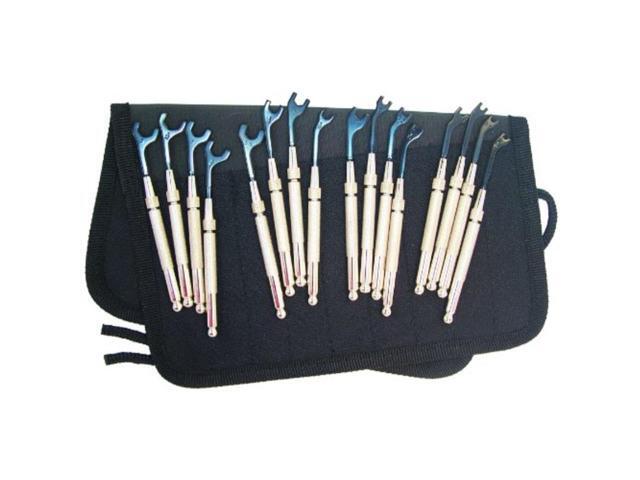 MOODY TOOL 57-0122 Open End Wrench Set,SAE/Metric,16 Pc