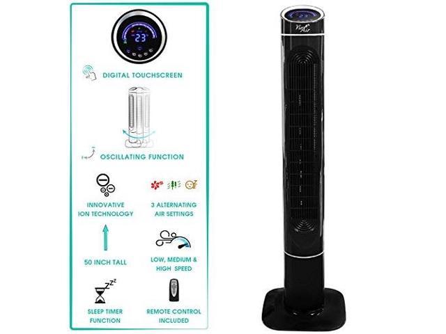 Photos - Other Power Tools vie air va50tf 50' luxury digital 3 speed high velocity tower fan with fre