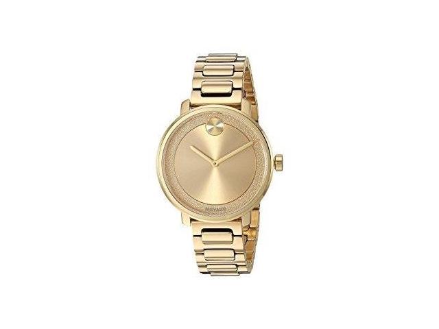 movado women's bold 3600502 yellow gold pvd one size