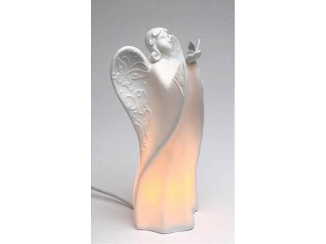 Photos - LED Strip festive 'angel holding butterfly' white porcelain plugin night light ADIB0