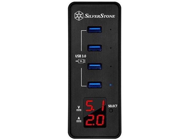 A smart four port USB 3.0 hub with fast charging and power meter