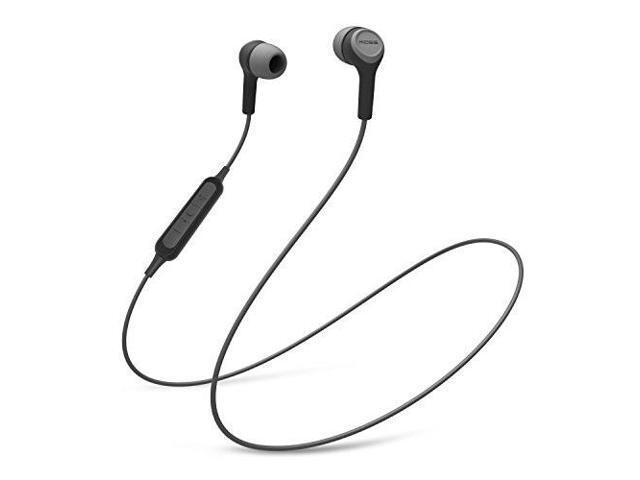 koss bt115i wireless bluetooth inear buds inline microphone & remote black & grey 6+ hour battery life lightweight sweat resistant