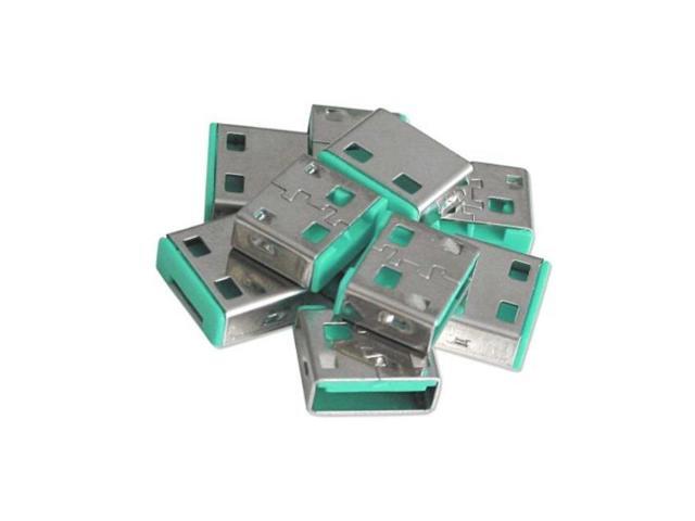 USB Port Blocker (without key) - Pack of 10 Color Code: Green - image 2
