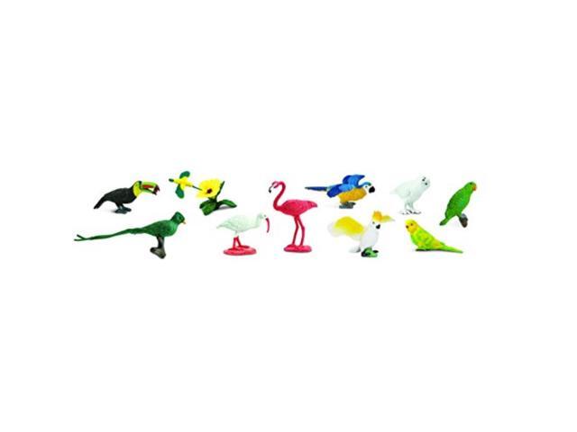 Toobs Exotic Birds Safari Ltd Set Educational Kids Toy Figure