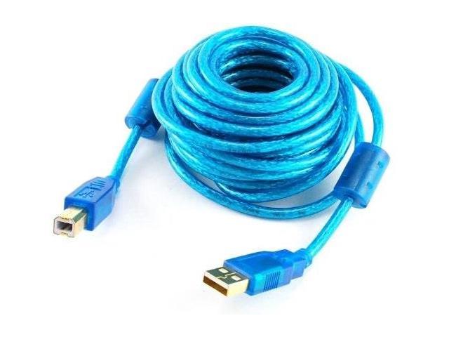 UPC 670561001015 product image for 20 foot a/b hispeed usb 2.0 cable with gold connectors and a ferrite core | upcitemdb.com