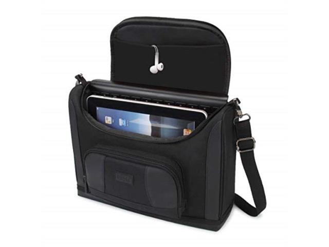 usa gear tablet bag compatible with 11 inch ipad pro and 10.5 inch ipad air compact messenger bag with durable exterior shell, soft adjustable...