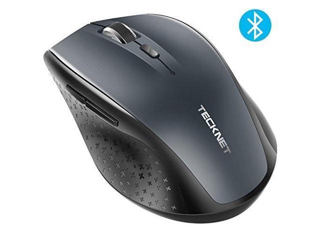 tecknet bluetooth wireless mouse, grey bm308