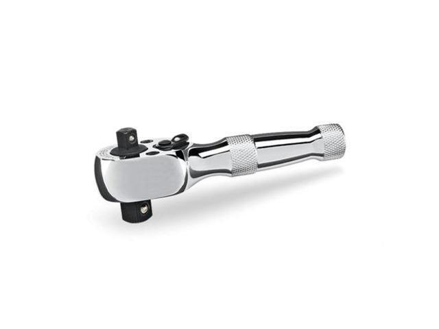 Powerbuilt 1/4 Inch and 3/8 Inch Drive 72 Tooth Dual Head Stubby Ratchet - 640931