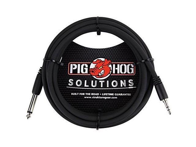Pig Hog Solutions 3.5mm TRS to 1/4' Mono Adapter Cable (10 ft.)