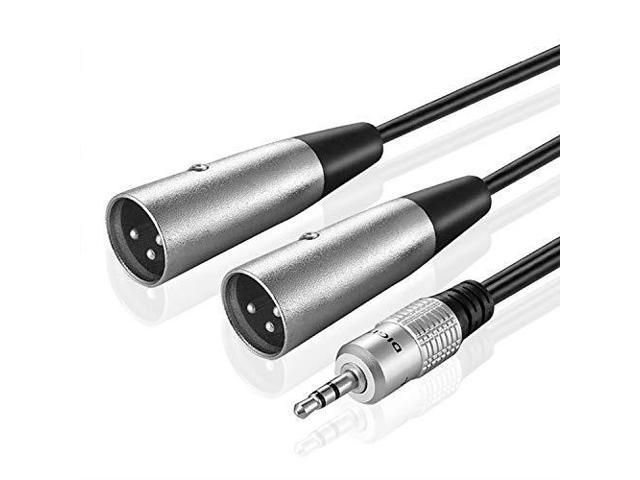 UPC 843354100022 product image for tnp 3.5mm trs to xlr adapter cable 6ft male to male stereo xlr pinout breakout  | upcitemdb.com